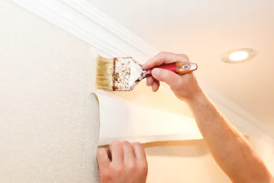 Pose de papier peint à Vertamboz — revêtements muraux et toiles de verre